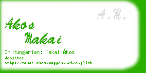 akos makai business card