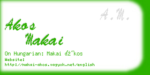 akos makai business card